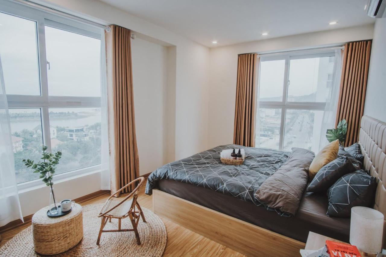 Bunhomestay ☆ Sea-View Bedroom 3Br/Apt☆Netflix+Pool☆Near Harbour Халонг Экстерьер фото